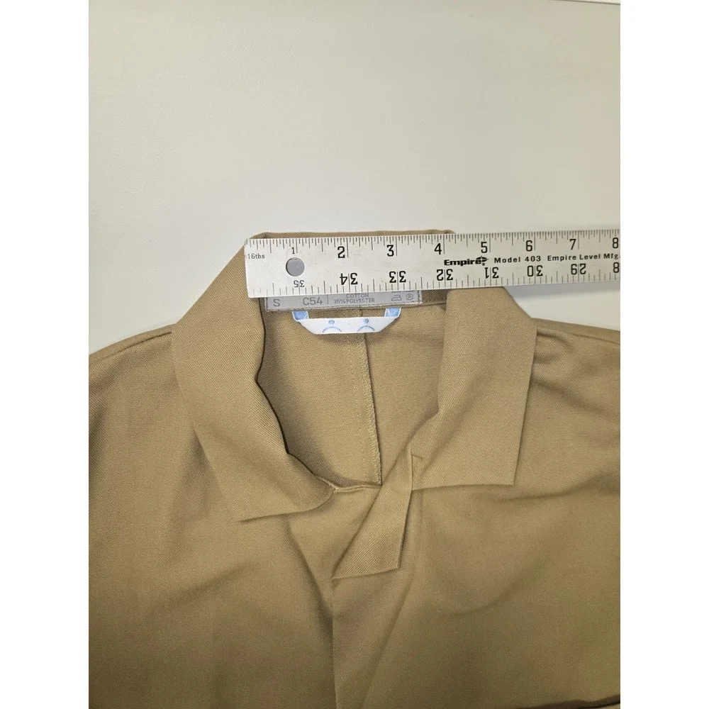 Vintage Kleidung Vetements Clothing KLM Workwear Cotton Long Coat Tan Size L‎